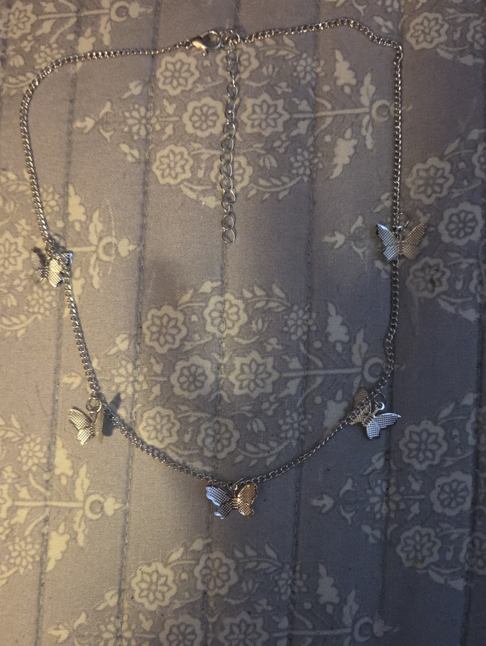 Fashion Jewelry Silver Butterfly Charm Necklace